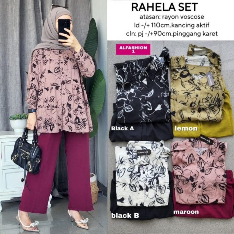 RAHELA SET PANT FULL RAYON 0611