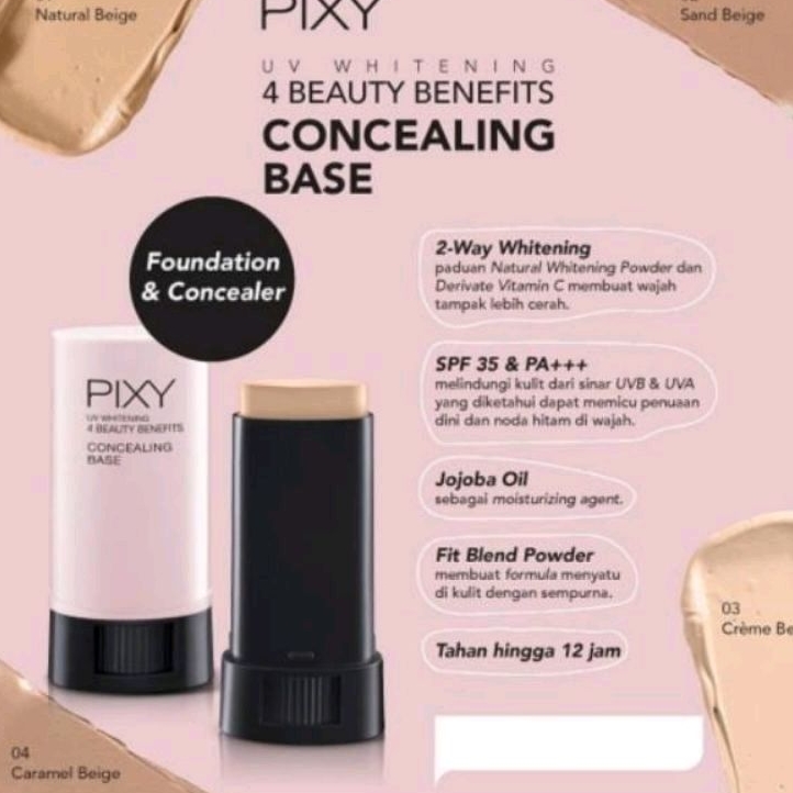 PROMO PIXY CONCEALING BASE FOUNDATION+CONCEALER