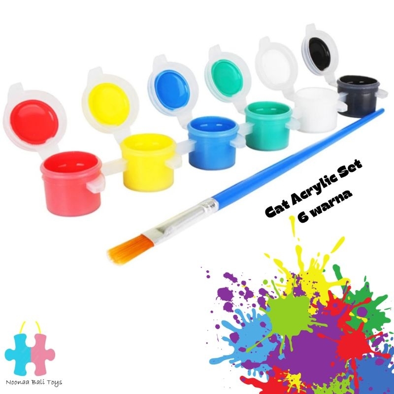Cat Acrylic Set Cat Akrilik Kanvas
