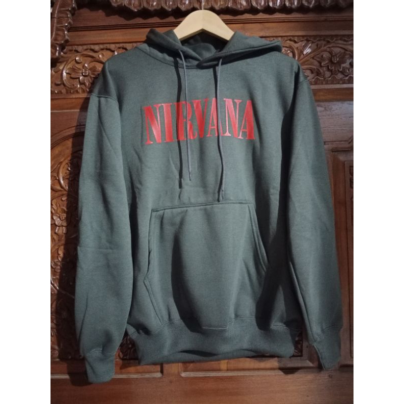 HOODIE HM NIRVANA RED FONT
