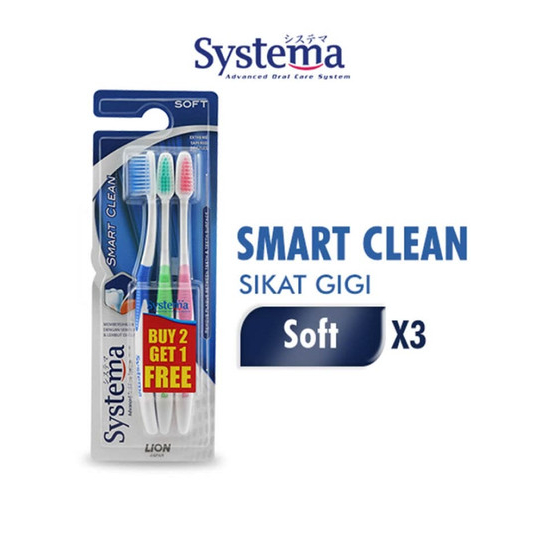 Systema sikat gigi smart clean isi 3