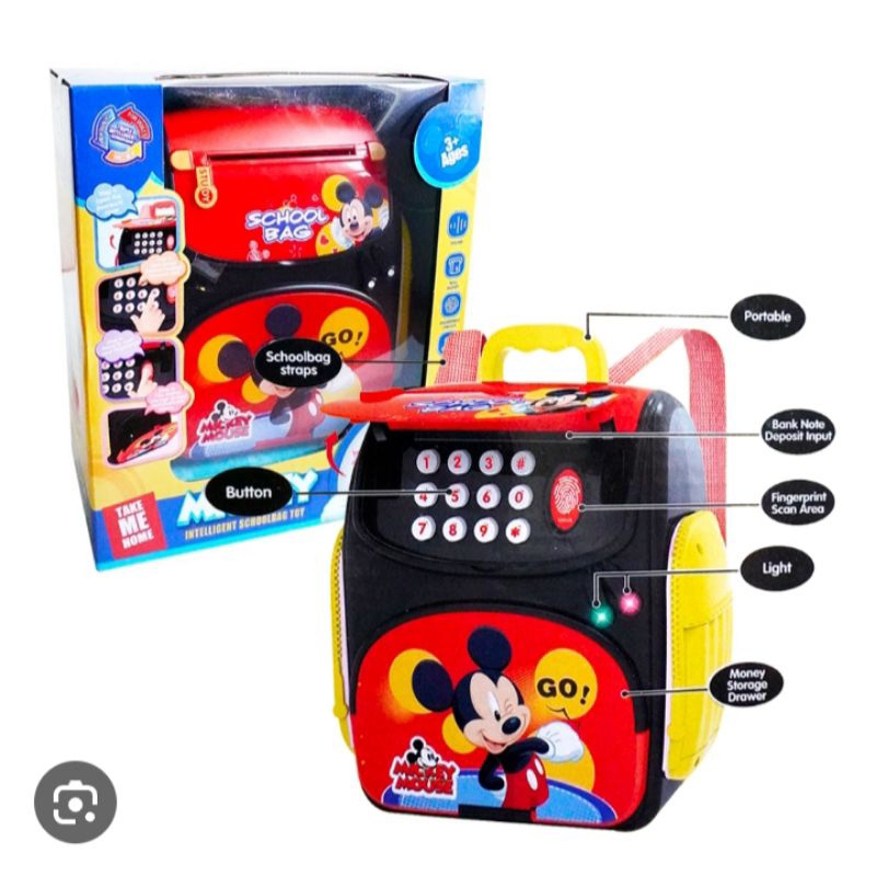 mickey mouse schoolbag toys