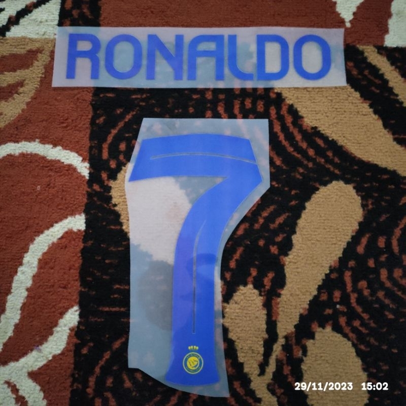 CUSTOM NAMESET CR7 BAHAN DTF PRINT