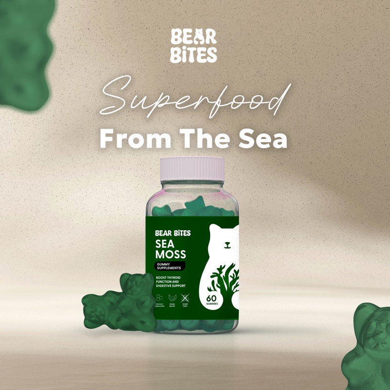 Bear Bites Sea Moss Supplement Gummies