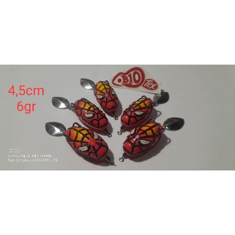 spider sofrog 4,5cm,6g.kucirlure.lampung