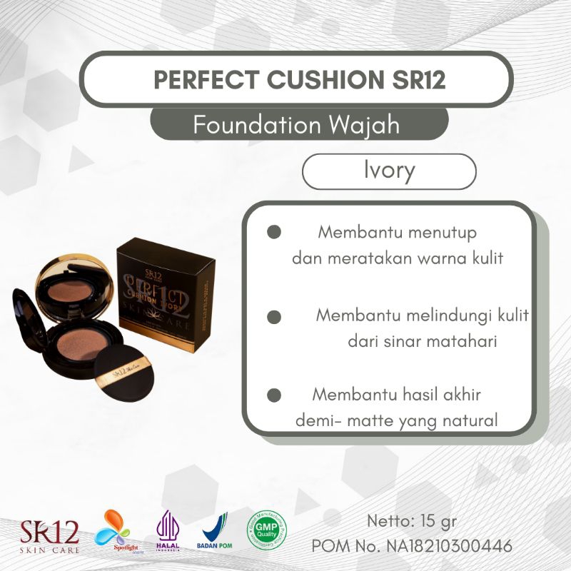 PERFECT CUSHION IVORY SR12 / FULL COVERAGE / SPF 30