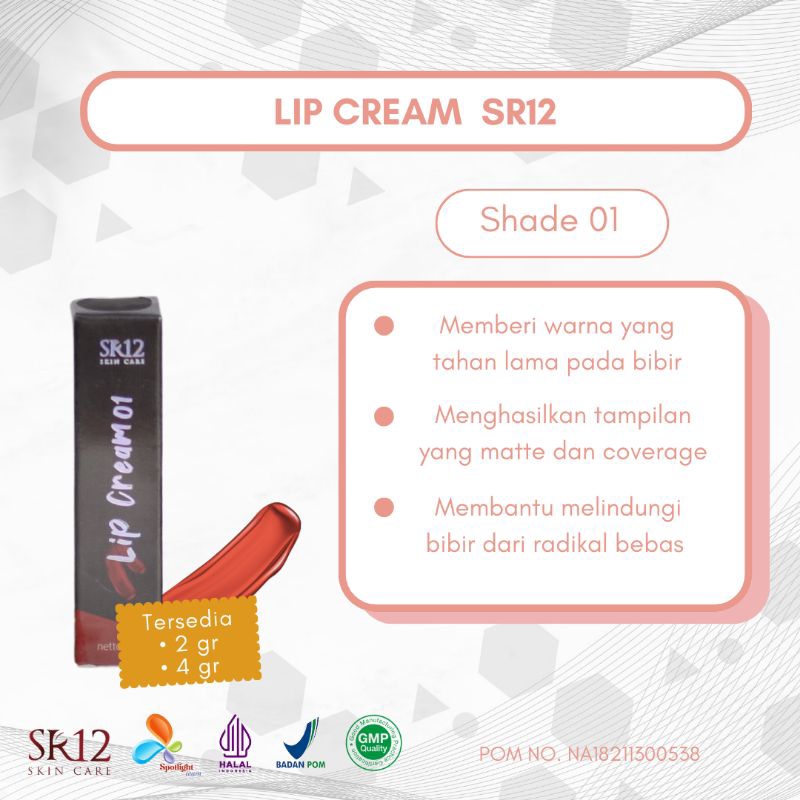 LIP CREAM 01 SR12 2g