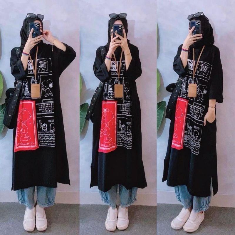 Long Tunik Snopy