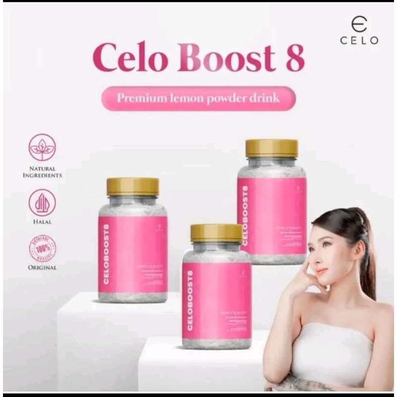 3pcs - celo boost8 lemon powder drink