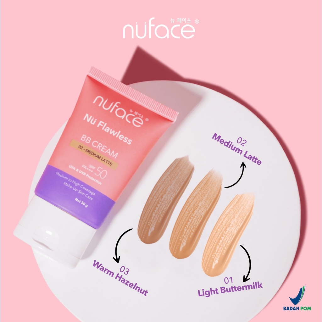 Nuface Flawless BB Cream SPF 50 PA+++ 30gr