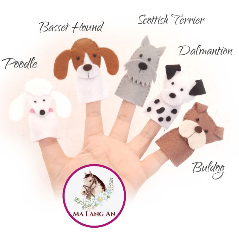 Finger Puppet l Boneka Jari Dogs