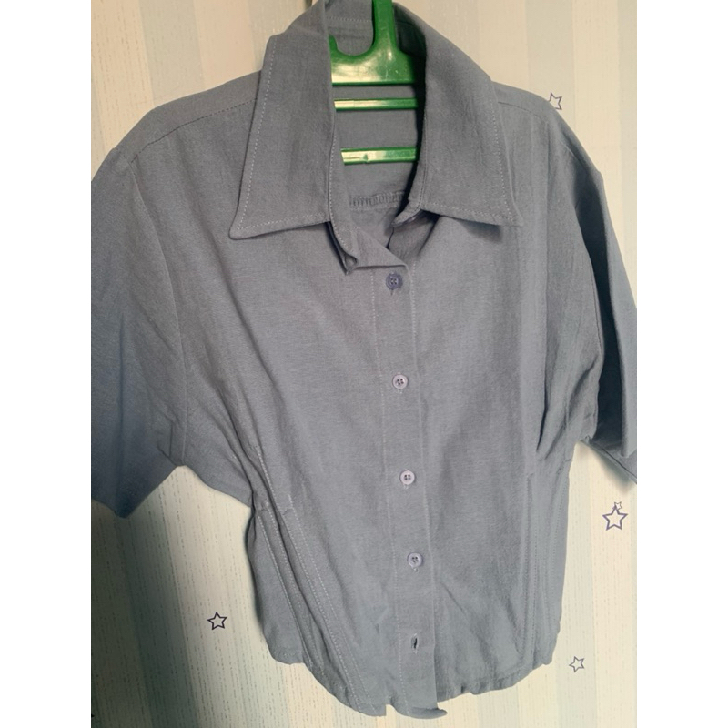 kemeja croptop (preloved)
