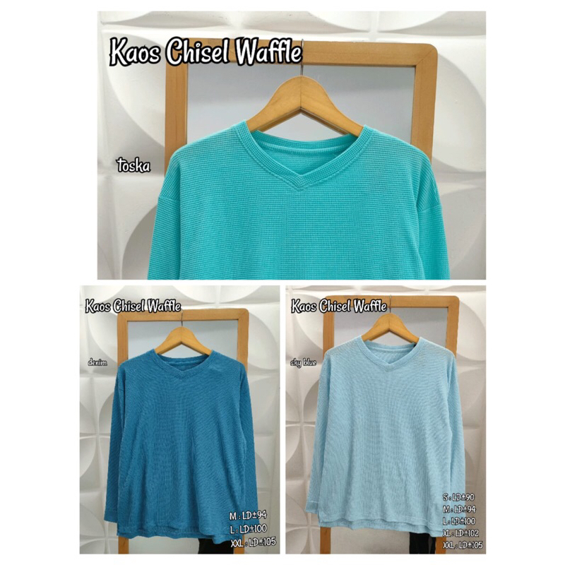 kaos cewe chisel waffle dewasa