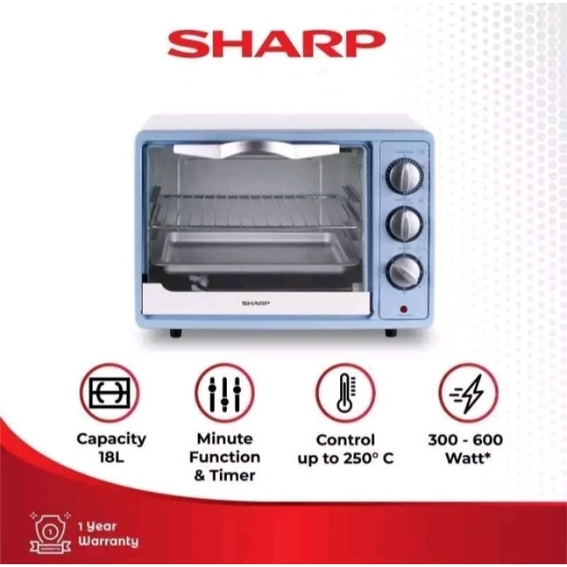 BATAM - SHARP EO18BL EO 18 BL oven listrik otomatis 18 liter