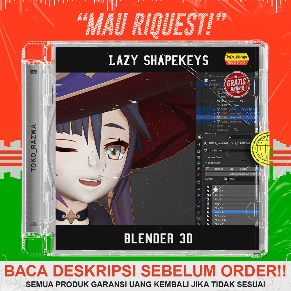 3D Blender - Lazy Shapekeys - 191125
