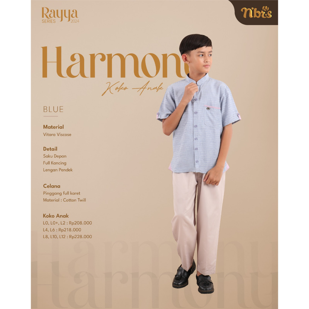 RAYA SERIES KOKO DAN GAMIS ANAK HARMONY