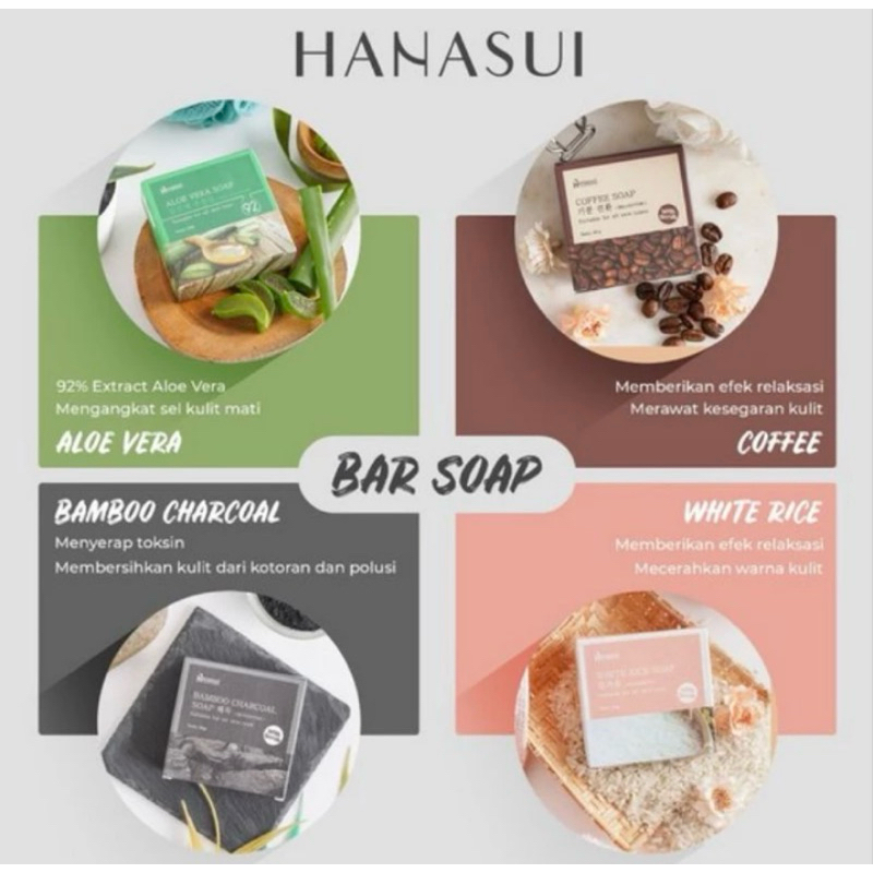 Hanasui Bar Soap With Scrub