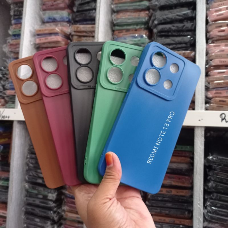 CASE PRO CAMERA REDMI NOTE 13 PRO SILICONE SOFTCASETCASE WARNA WARNI