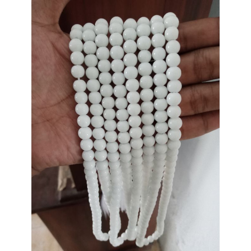 tasbih batu giok putih