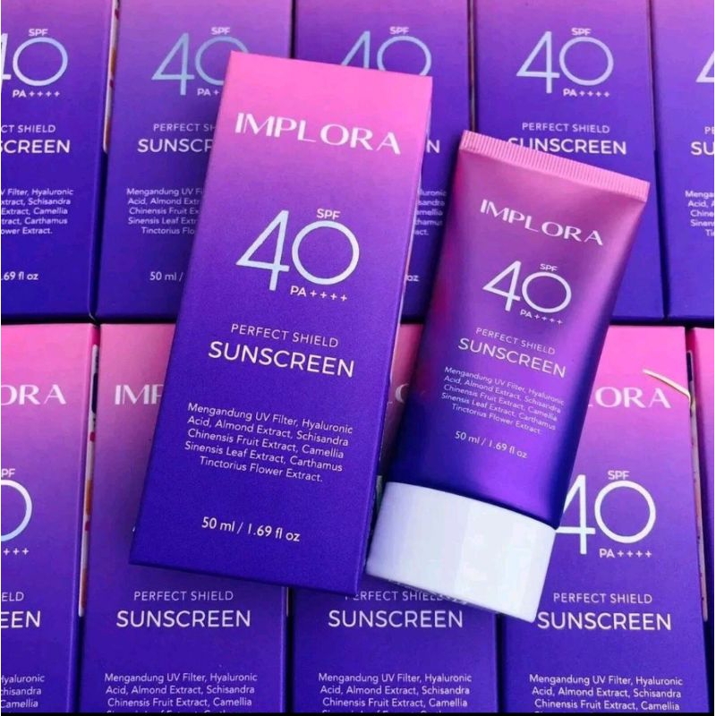 COD Implora Perfect Shield Sunscreen Spf 40 PA++++ 50ml BPOM