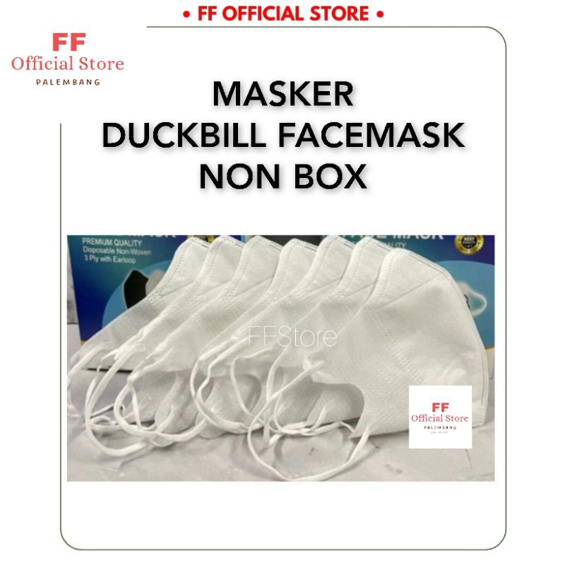 MASKER DUCKBILL (NOBOX) FACEMASK PUTIH