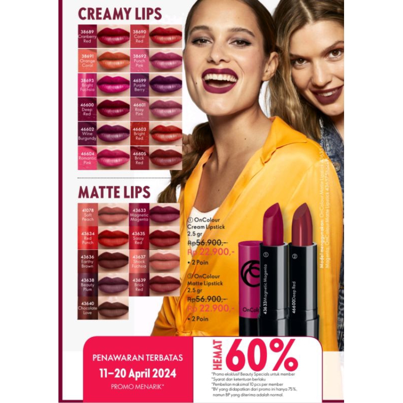 Creamy dan Matte Lips