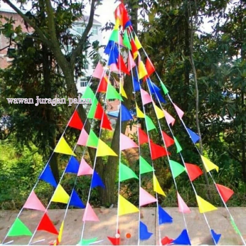 bunting flag / segitiga bendera kain