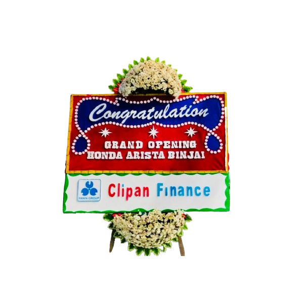 Papan Bunga Styrofoam Bunga Fresh Bulat