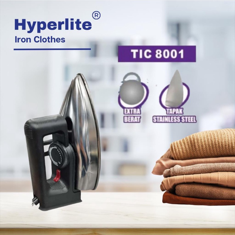 Setrika Listrik TIC 8001 Hyperlite