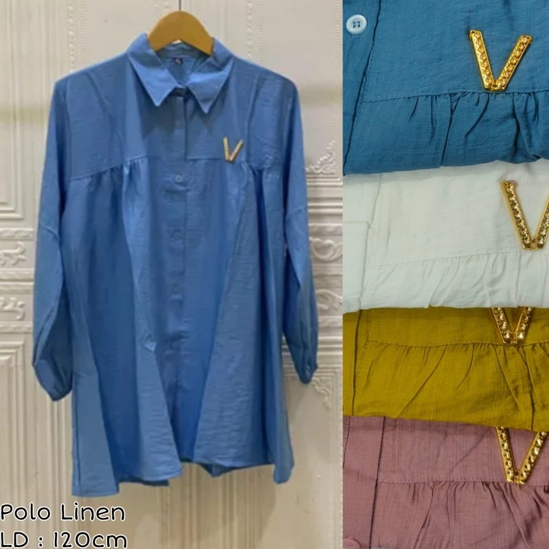 KEMEJA POLO LINEN V