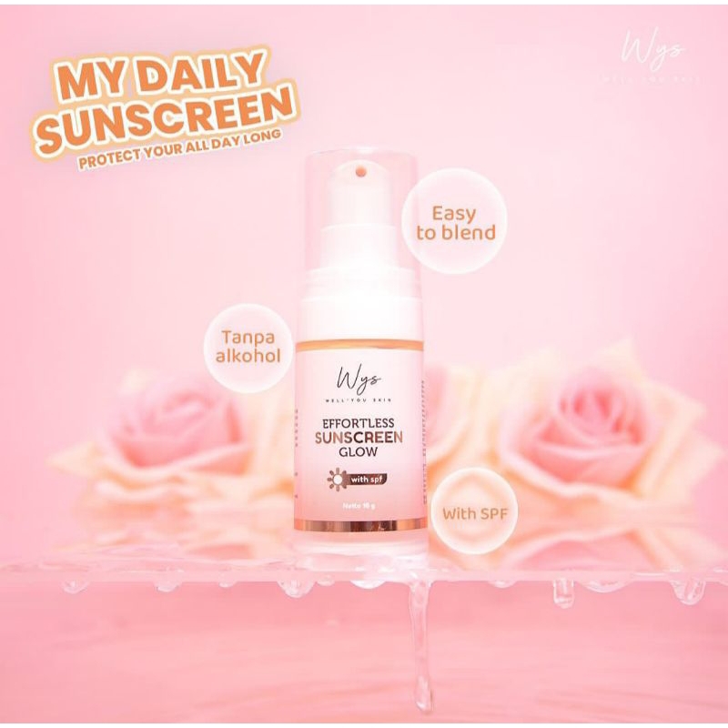 WYS EFFORTLESS SUNCREEN GLOW (NEW PACKAGING)