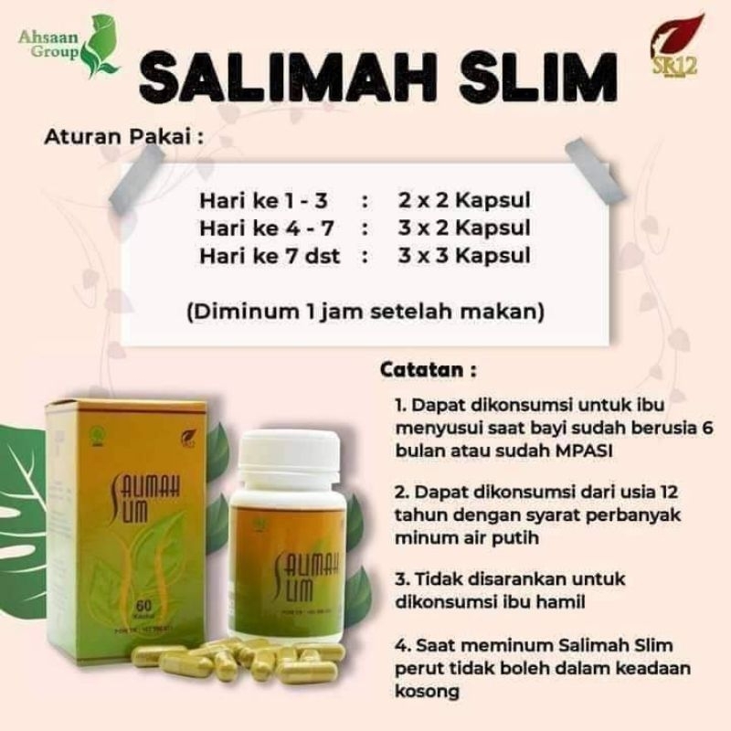 Salimah slim sr12 60 kapsul
