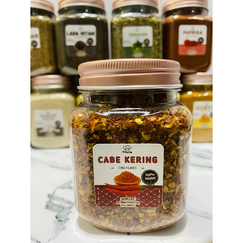 Cabe bubuk/chilli flakes/cabe powder/rempah