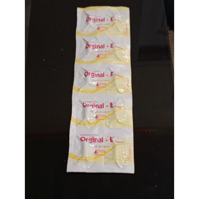 ORGINAL E STRIP 10 KAPSUL VITAMIN ORIGINAL