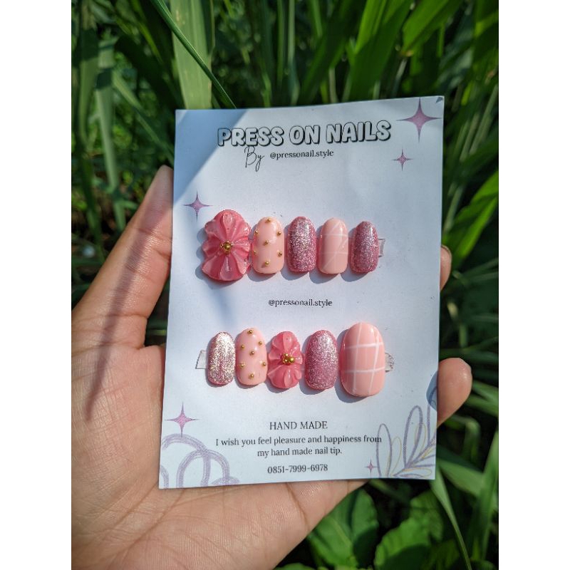 Korean Press On Nails 3D