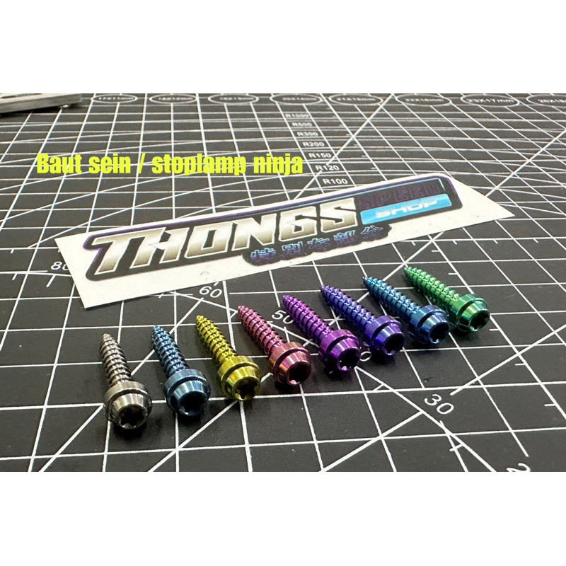 Baut Lampu Sein Ninja Titanium Gr5