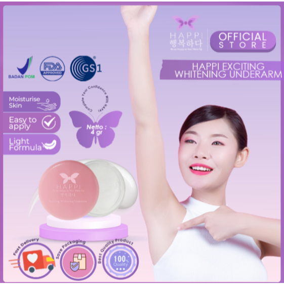 Happi Exciting Underarm White 4 gram