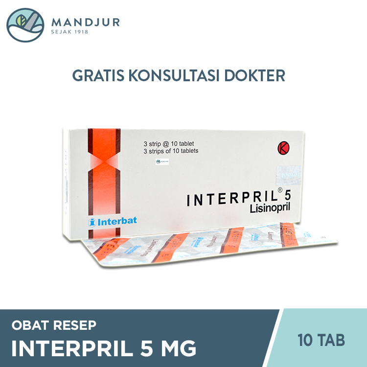 INTERPRIL 5 5 MG 1 STRIP @ 10 TABLET