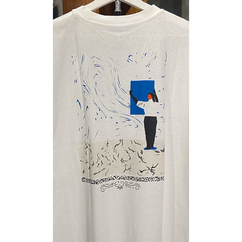 Polar hang paint tee white