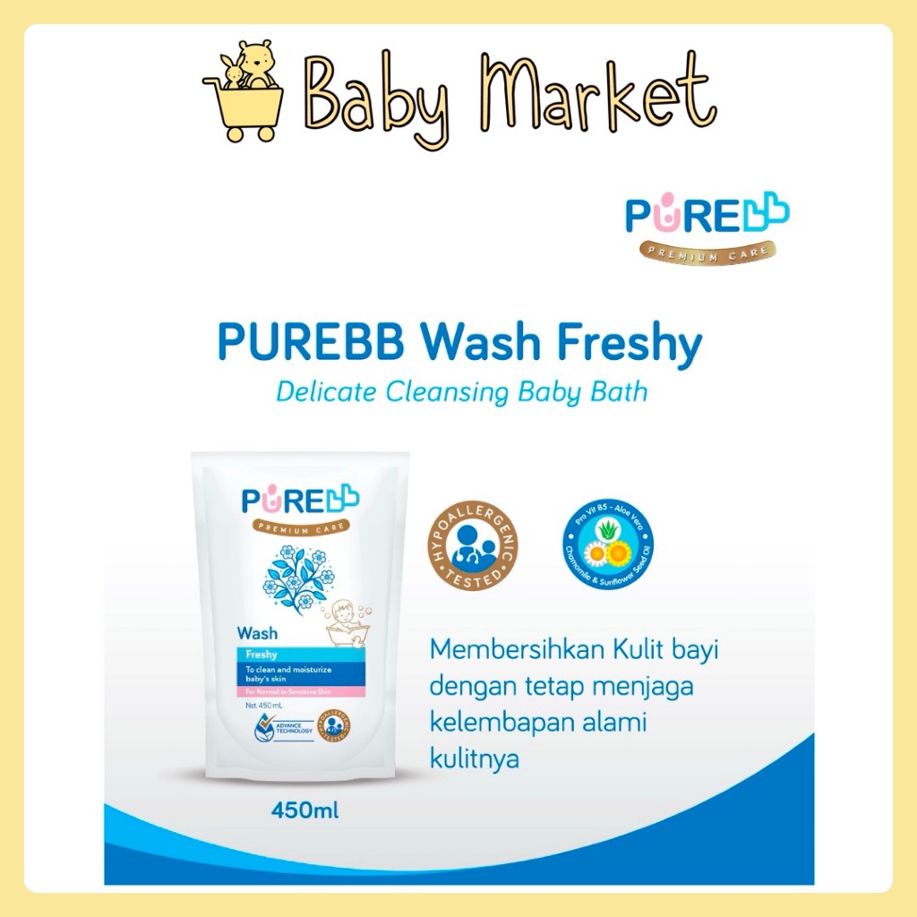 PUREBB WASH REFILL 450ml