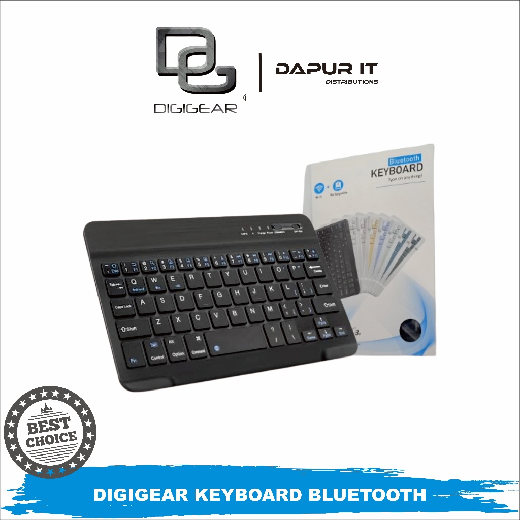DIGIGEAR Mini Keyboard Wireless Bluetooth Lightweight Portable