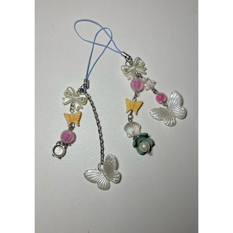 phone strap charm butterfly