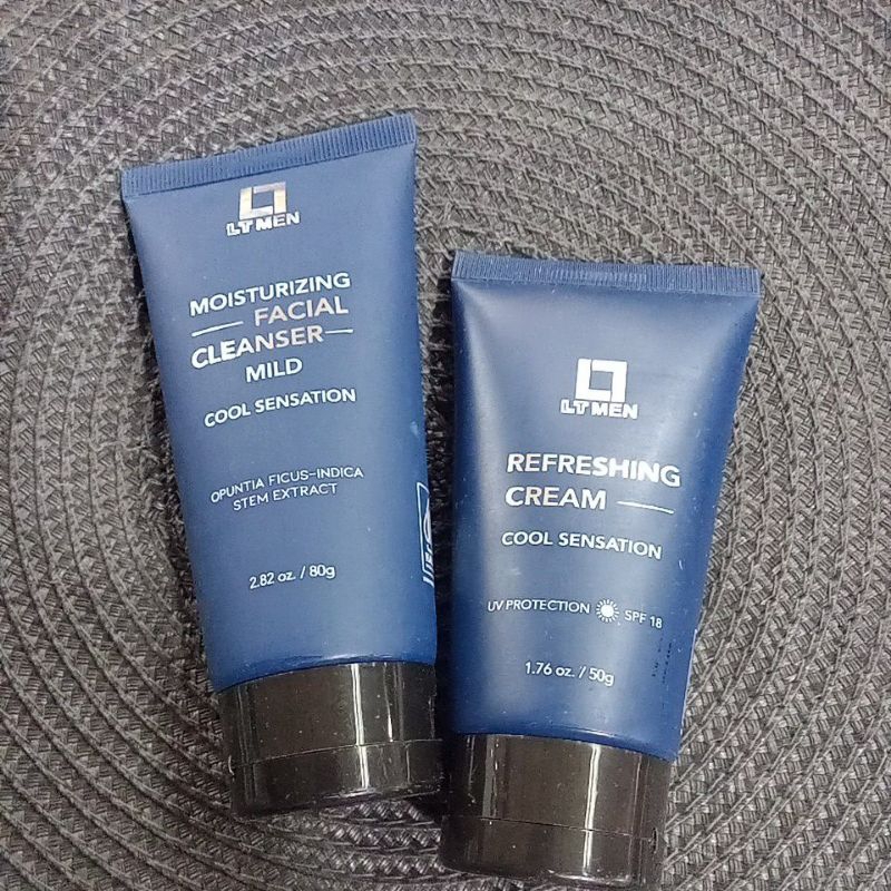 Lt men Moisturizing cleanser/Refreshing cream Spf 18