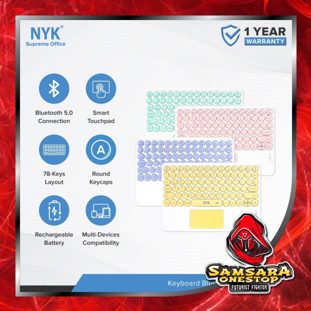 Keyboard Bluetooth Mini Touchpad NYK K60