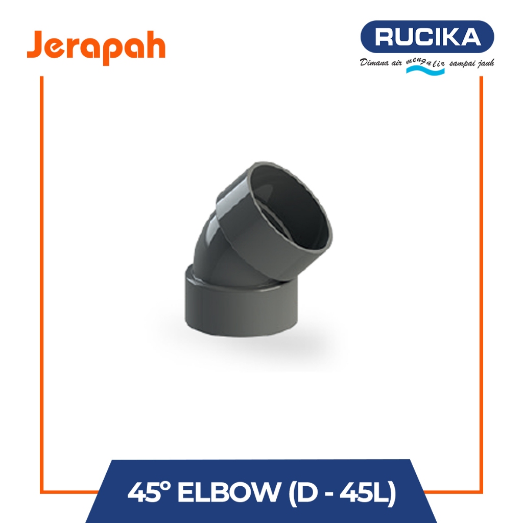 Rucika Fitting - 45º Elbow (D – 45L)- 8"