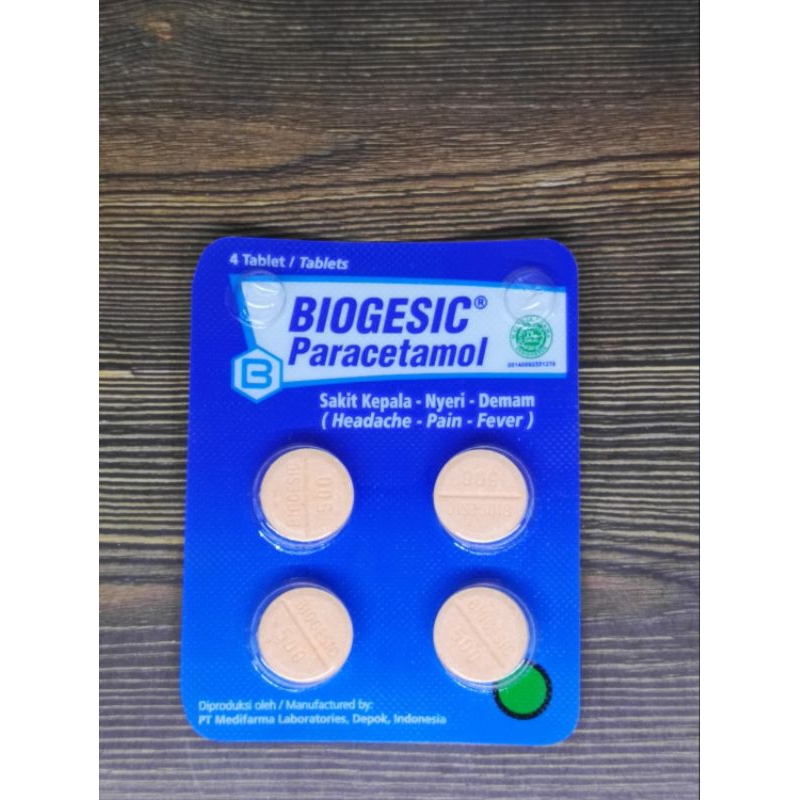 Biogesic isi tablet