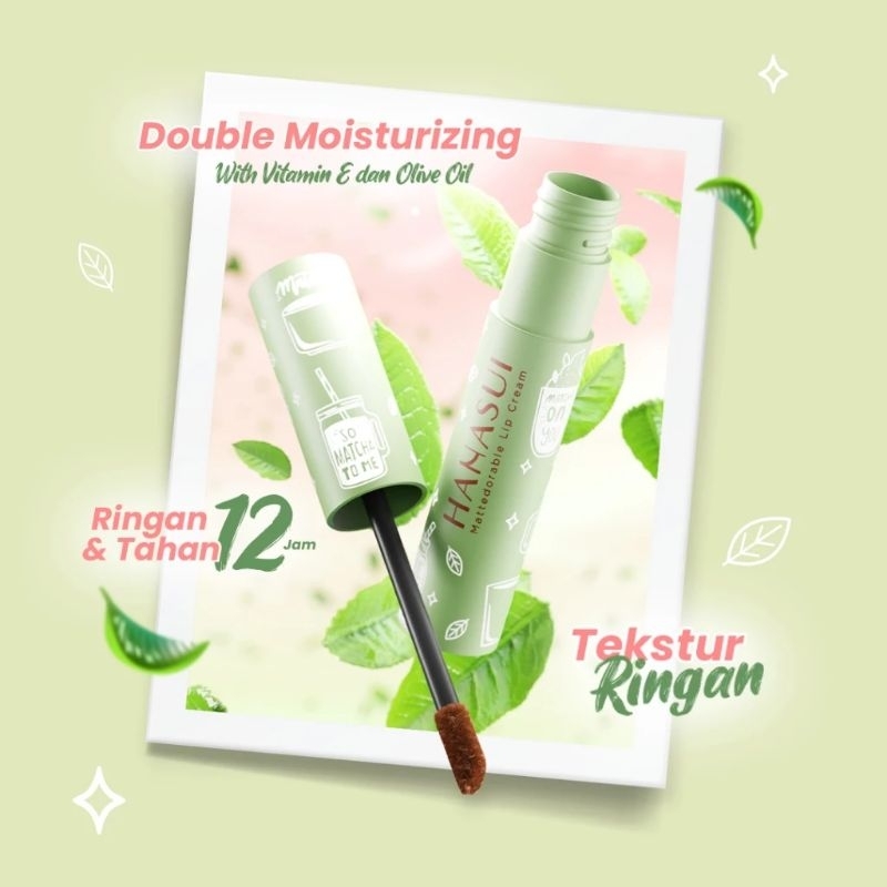 HANASUI LIP CREAM MATCHA edition