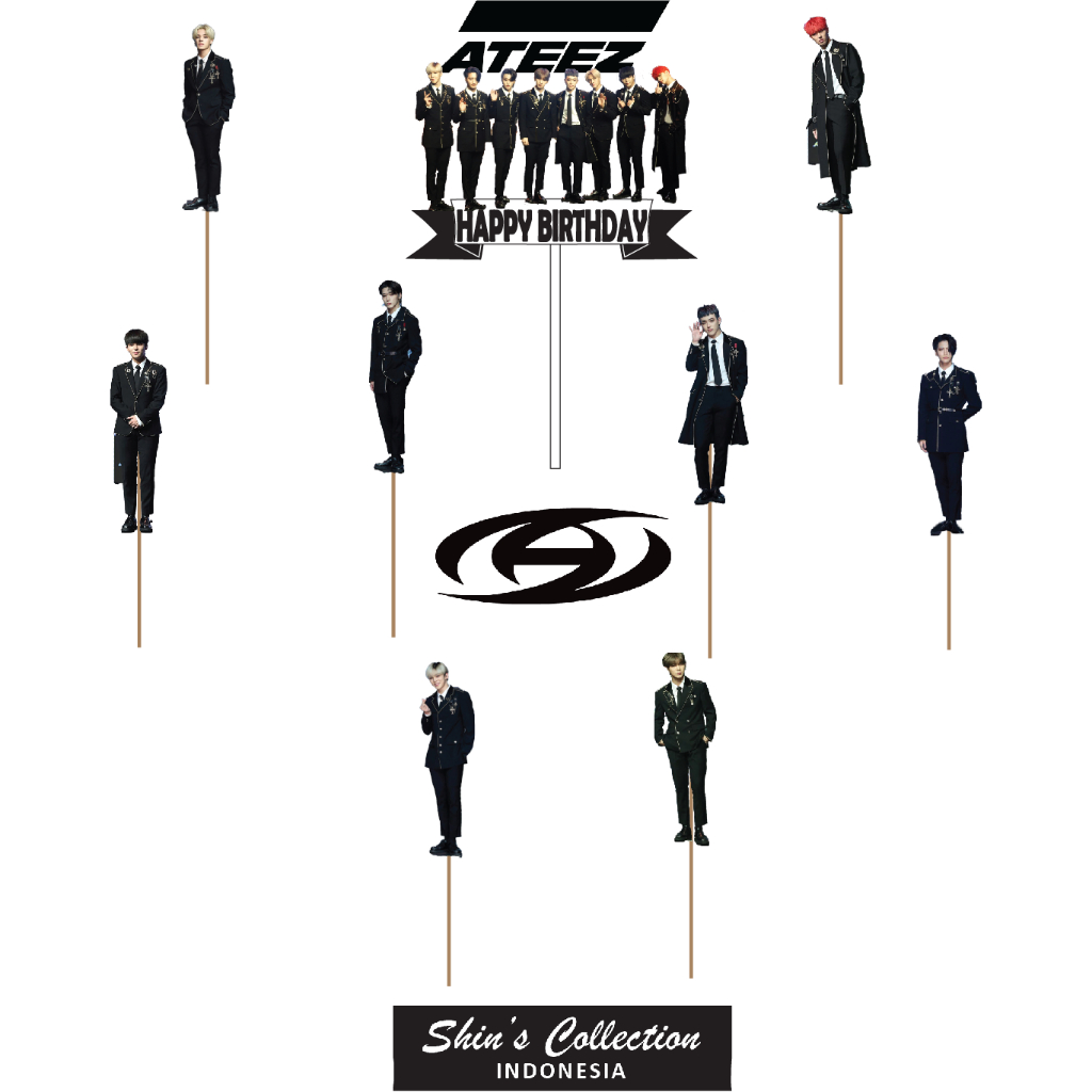 Cake topper Kpop Ateez