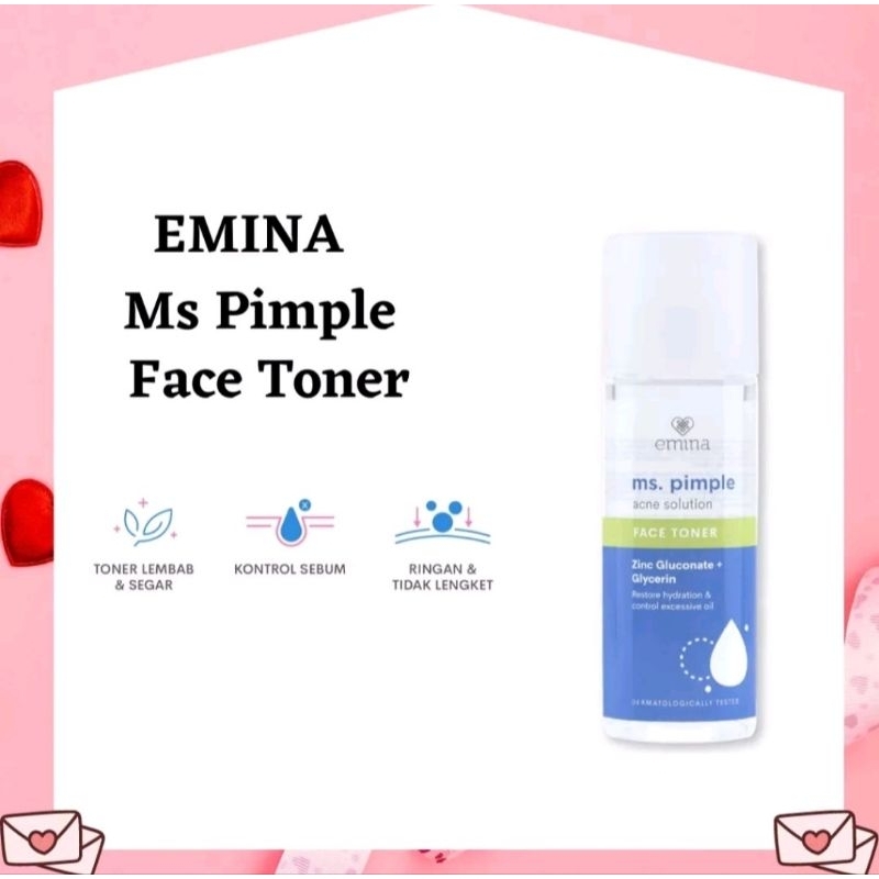 Emina ms.pimple acne solution face toner 100ml
