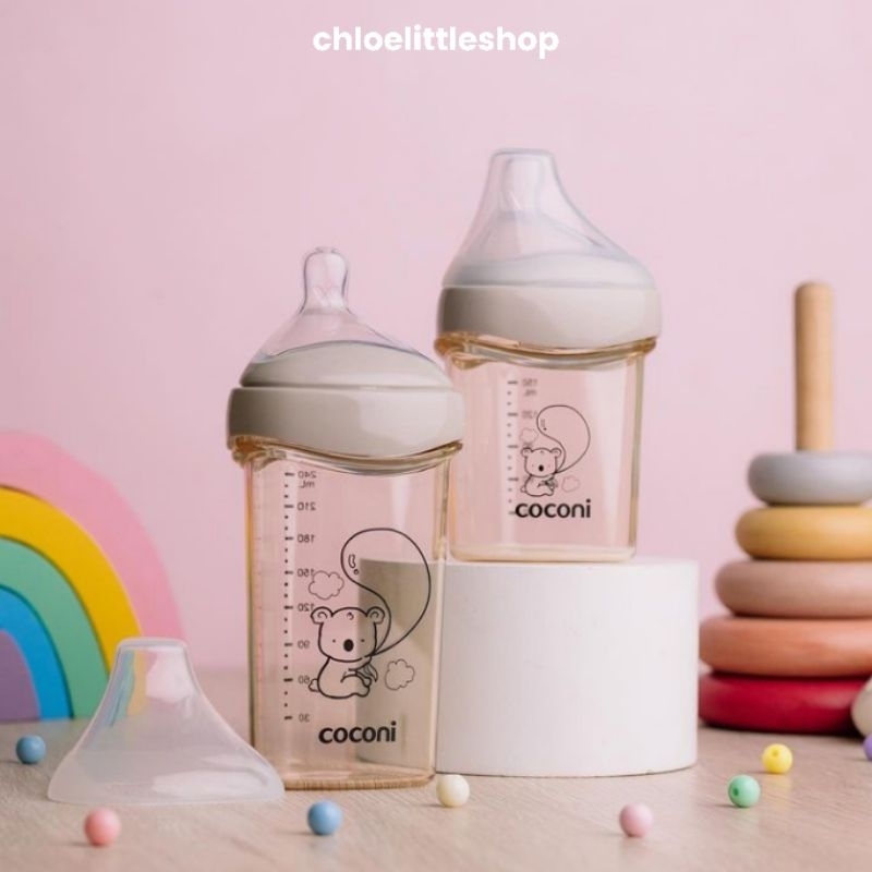 COCONI Triangle Feeding Bottle PPSU 150ml/240ml | Botol Dot PPSU